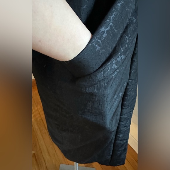 J. Gallery Black Vintage Long Puffer Coat W Duck Down. Has Zipper & Buttons SZ S - Picture 5 of 16